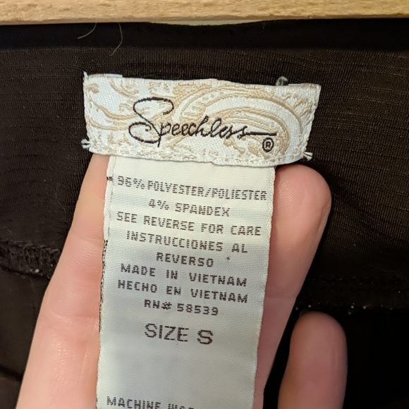 Speechless sleeveless brown dress top Sz S - Picture 3 of 5